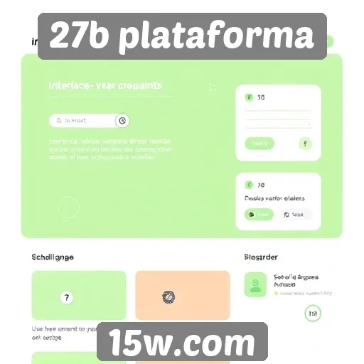 Análise da interface do usuário do site 27b plataforma